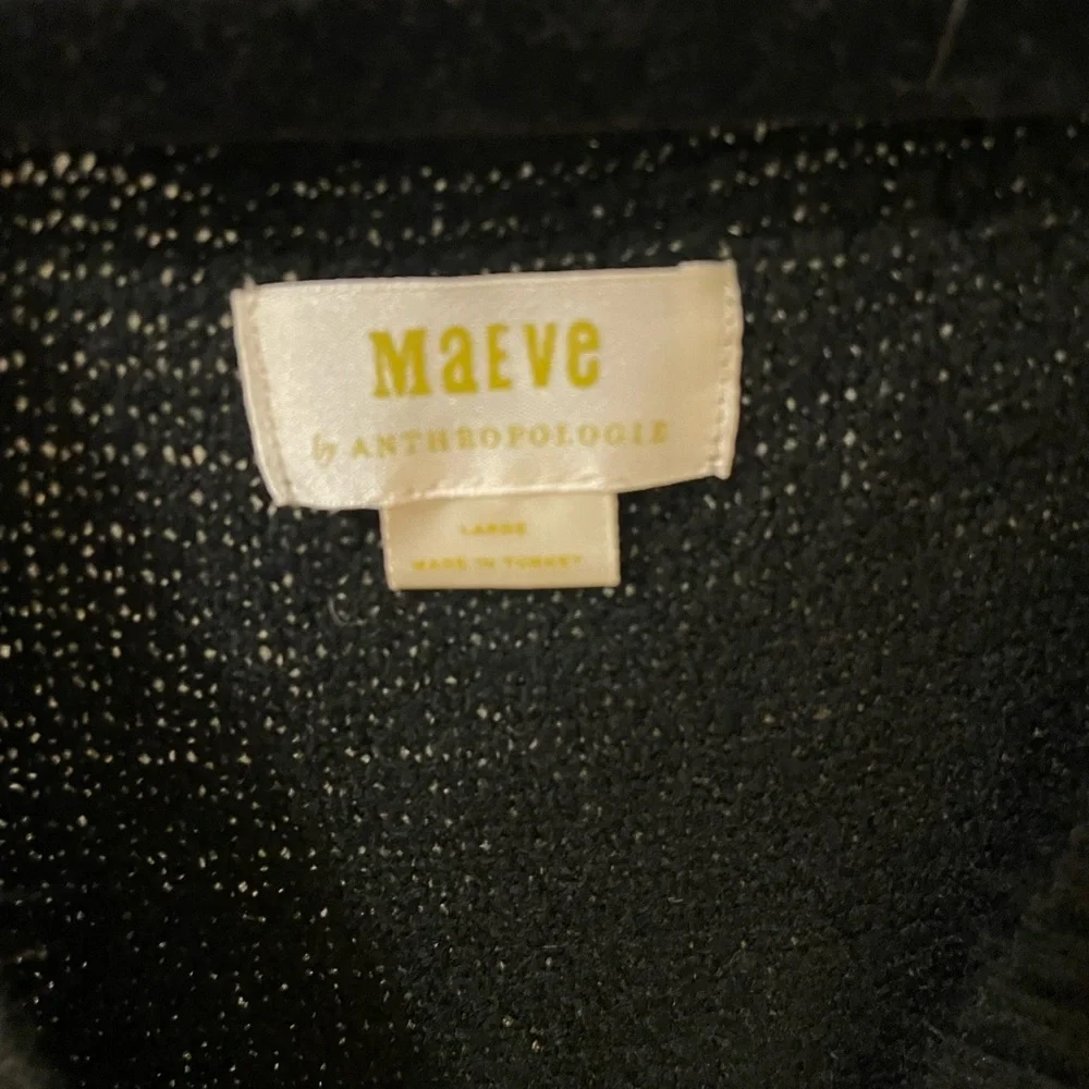 Anthropologie Maeve Oversized Striped Sweater Vest - Picture 3 of 5